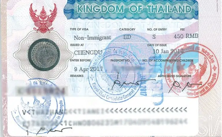 Non Immigrant ED Visa