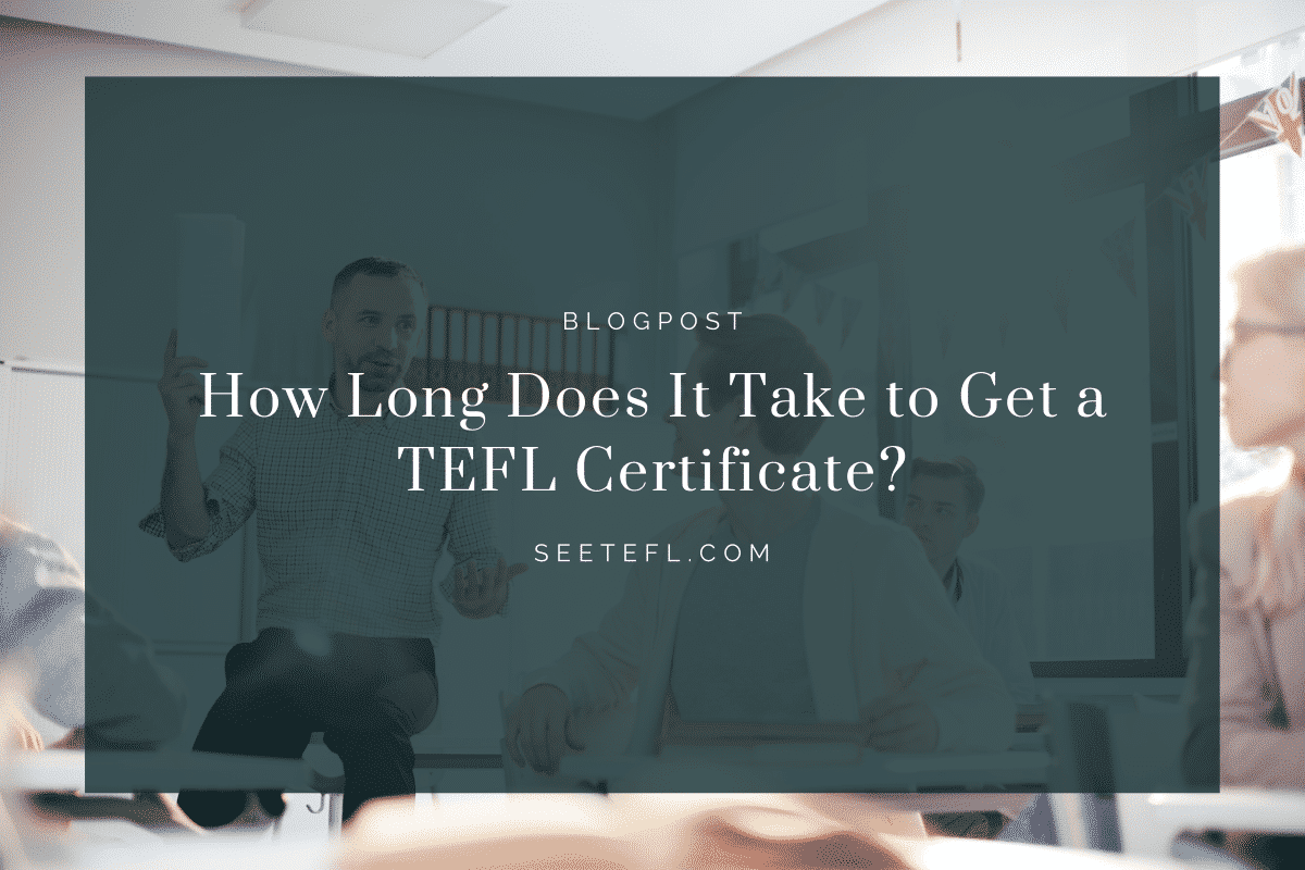 how long does it take to get a tefl certificate cover